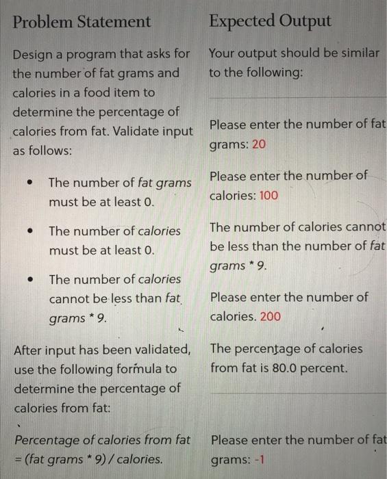 Solved Problem Statement Expected Output Your output should | Chegg.com