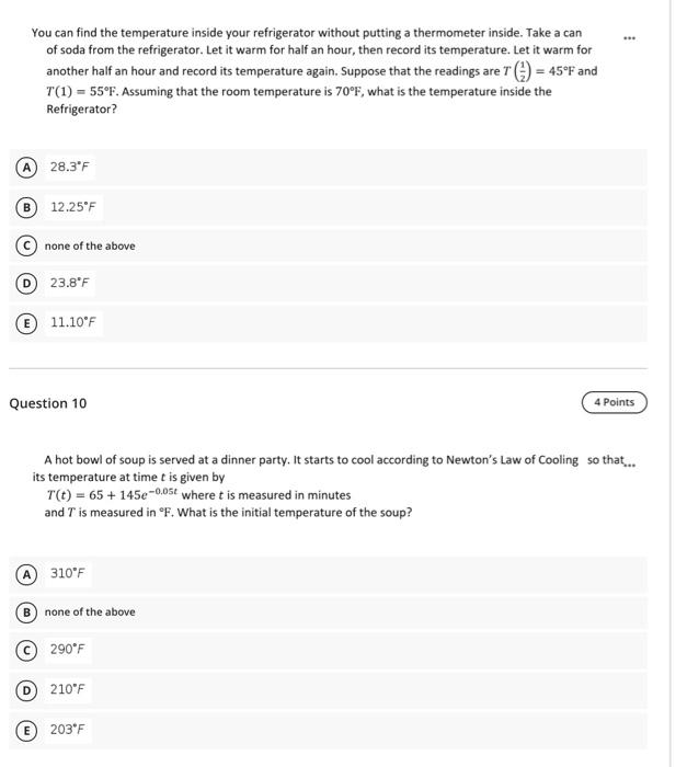 Solved You can find the temperature inside your refrigerator