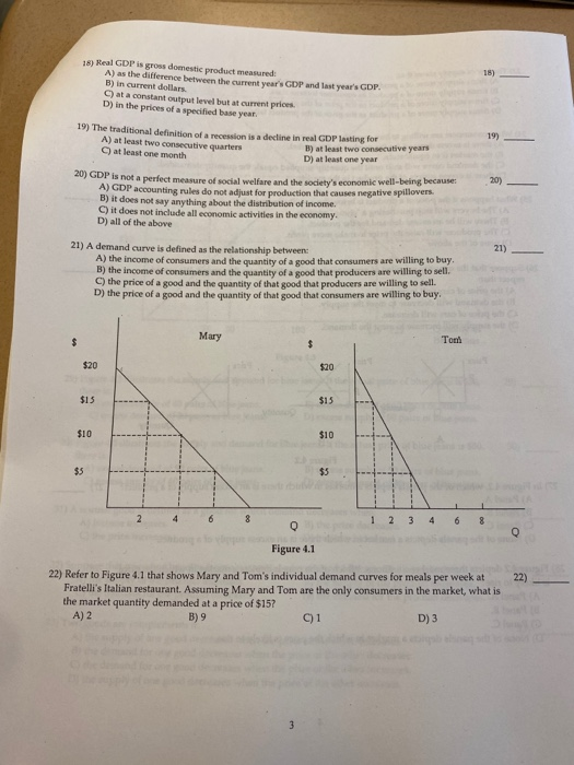 Solved Real Gdp Is Gross Domestic Product Measured A As Real Gdp Is Gross Domestic Product