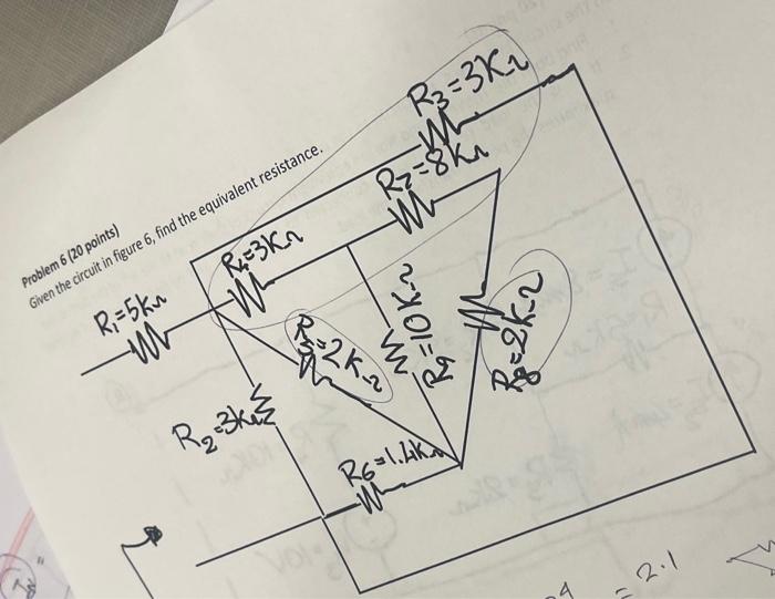 Solved find equivalent resistance | Chegg.com