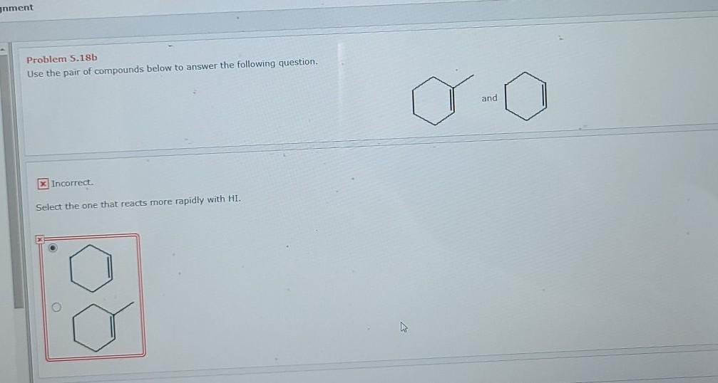 Solved x Incorrect. Draw the structural formula for the | Chegg.com