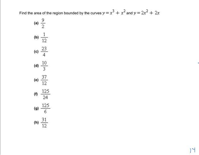 Solved Find the area of the region bounded by the curves y = | Chegg.com