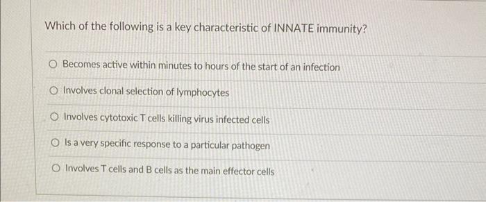 Solved Which of the following is a key characteristic of | Chegg.com