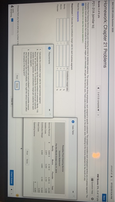 Solved Score: 0 of 6 pts 2 of 20 complete HW Score: 0%, 0 of | Chegg.com