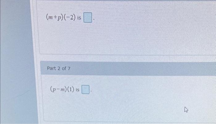 Solved The graphs of m and p are shown. Evaluate the | Chegg.com
