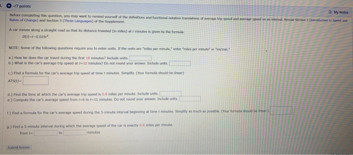 Solved O-17 points My Notes Reread Section Introduction to | Chegg.com