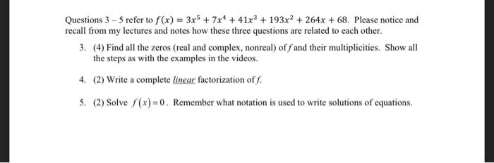 Solved Questions 3 - 5 Refer To | Chegg.com