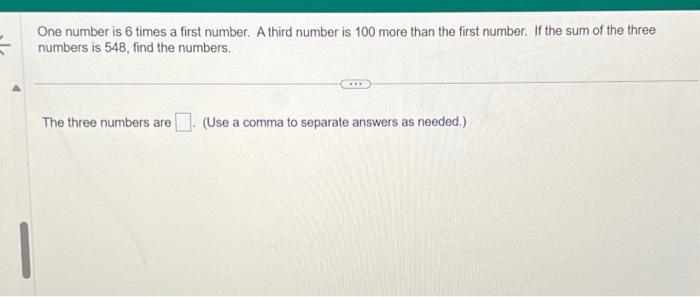 one third of a number plus 6 is 10