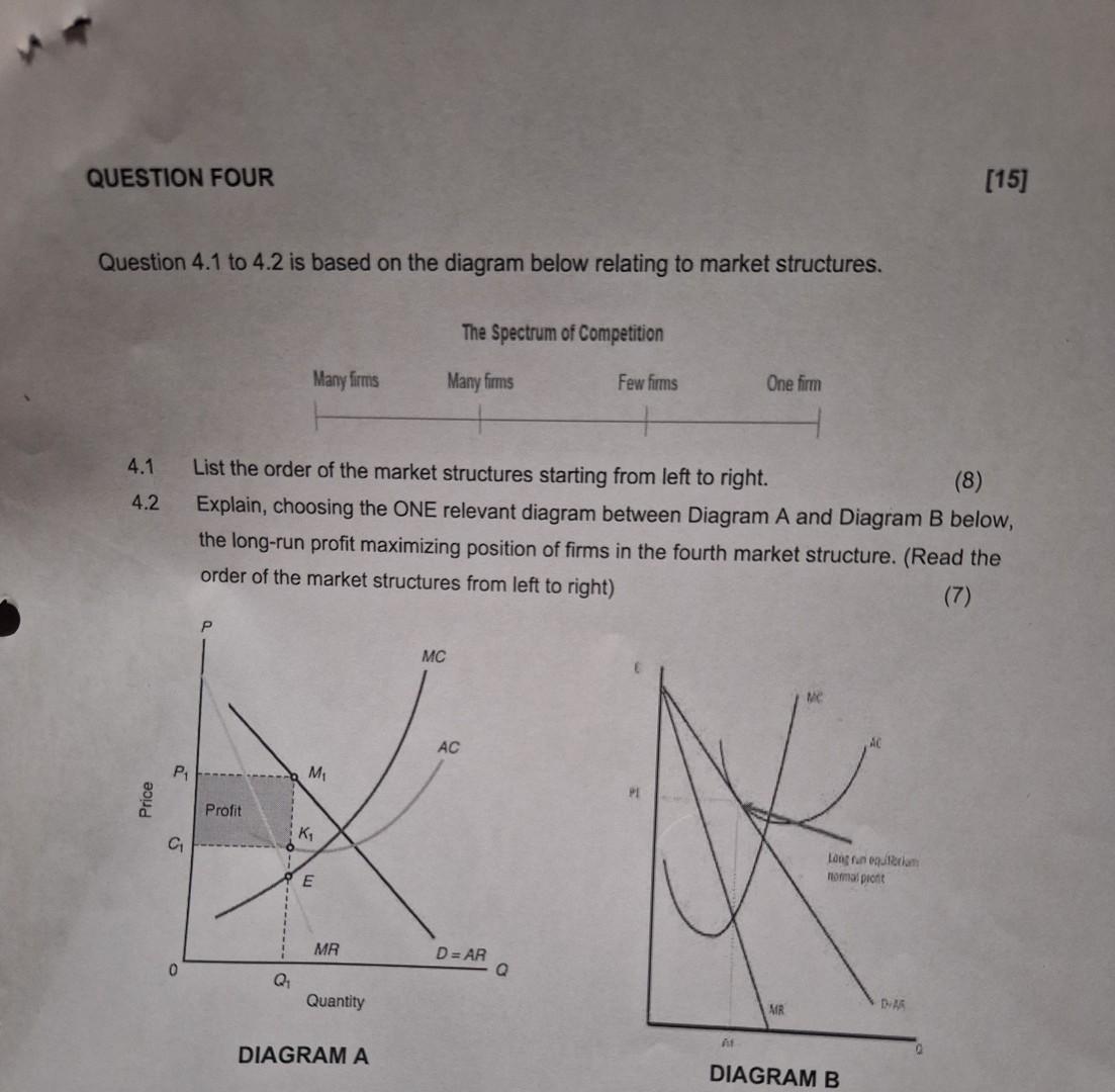 Solved Question 4.1 to 4.2 is based on the diagram below | Chegg.com