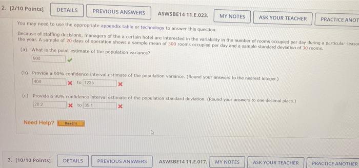 Solved 2. [2/10 Points) DETAILS PREVIOUS ANSWERS ASWSBE14 | Chegg.com