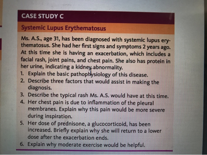 case study 76 systemic lupus erythematosus