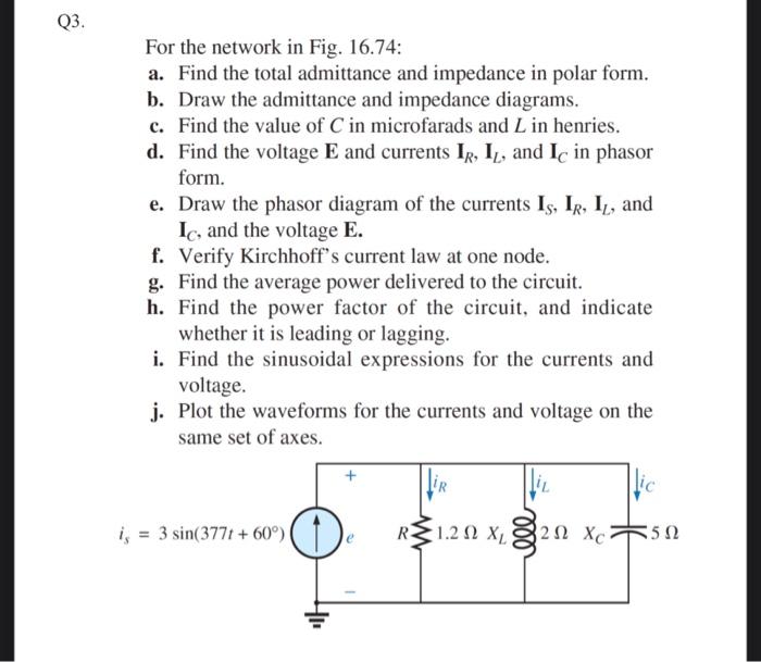 Solved For the circuit in Fig. 15.94: a. Find the total | Chegg.com