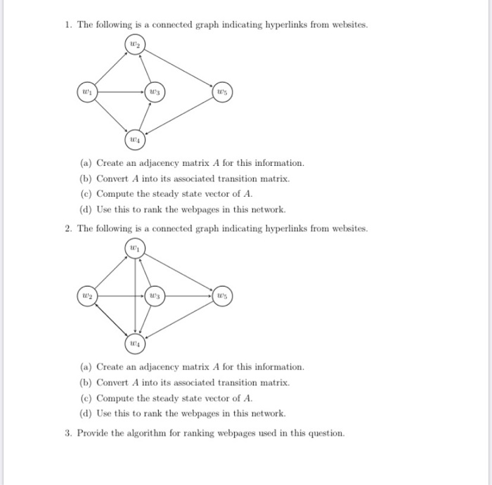 Solved 1. The following is a connected graph indicating | Chegg.com