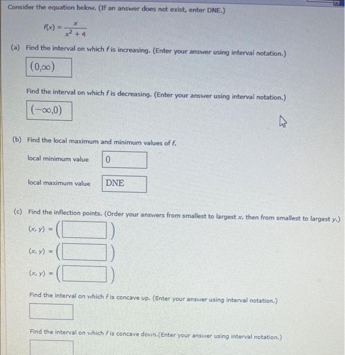 [solved] Consider The Equation Below If An Answer Does N