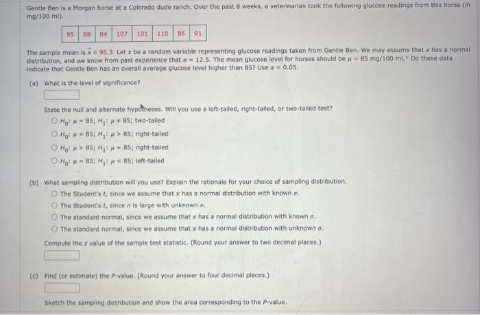 Solved The sample mean is xˉ=95.3. Let x be a random | Chegg.com