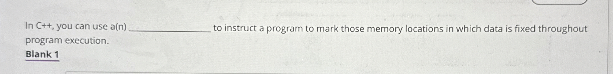 Solved In C++, ﻿you can use a(n) q, ﻿to instruct a program | Chegg.com