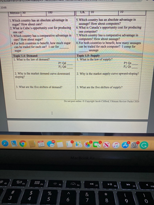 Solved ApⓇ Macroeconomics Unit 1 Basic Economic Concepts 7288