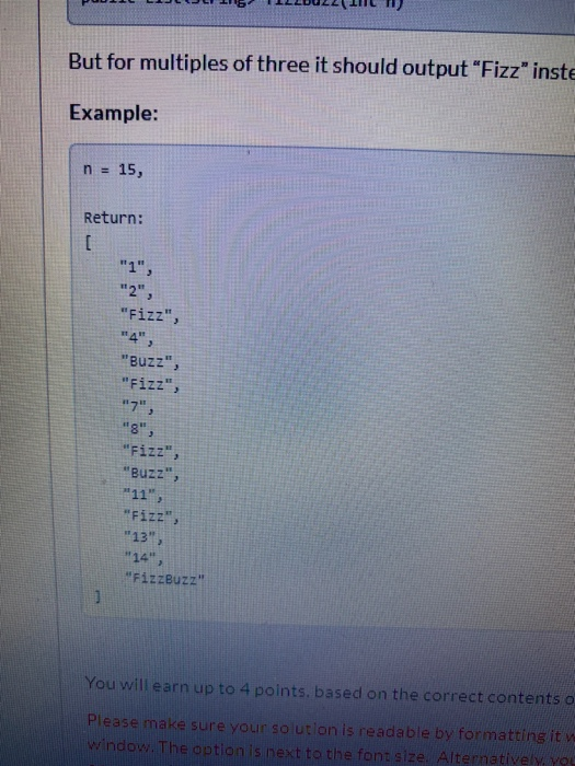 Solved Question 1 Create a method with the following | Chegg.com