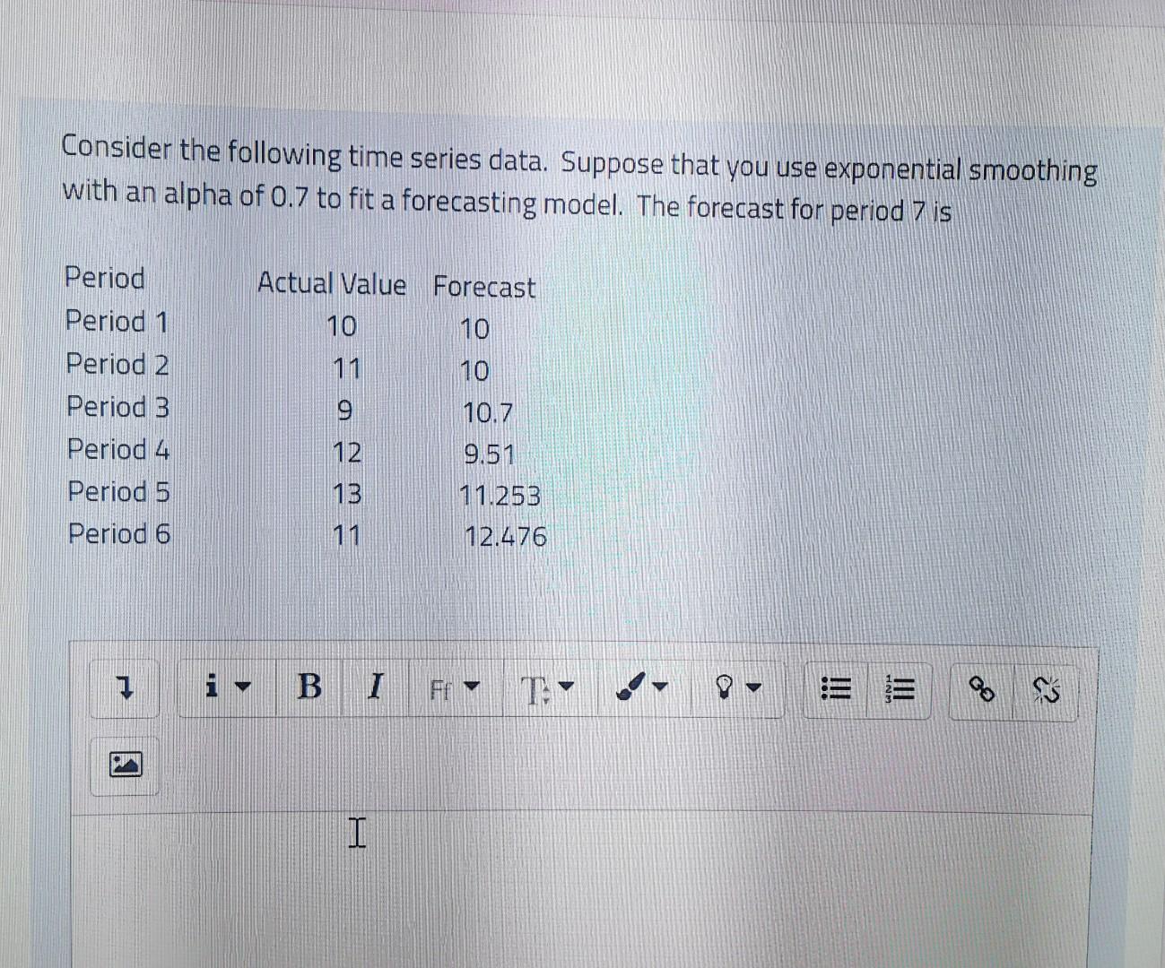 Solved Consider The Following Time Series Data. Suppose That | Chegg.com