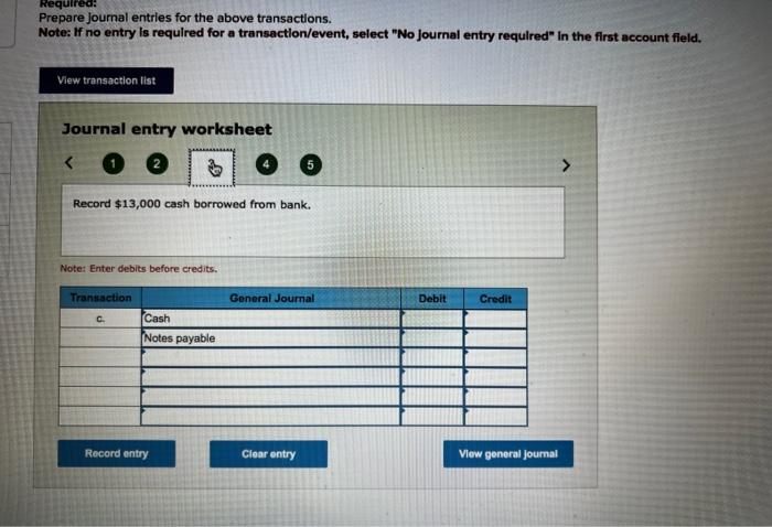 Solved Prepare journal entries for the above transactions. | Chegg.com