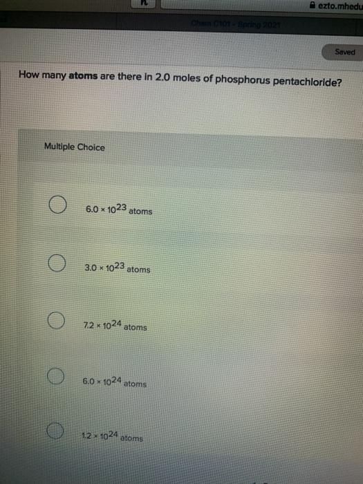 Solved ezto.mhedu tin thời trang 20 Saved How many atoms are