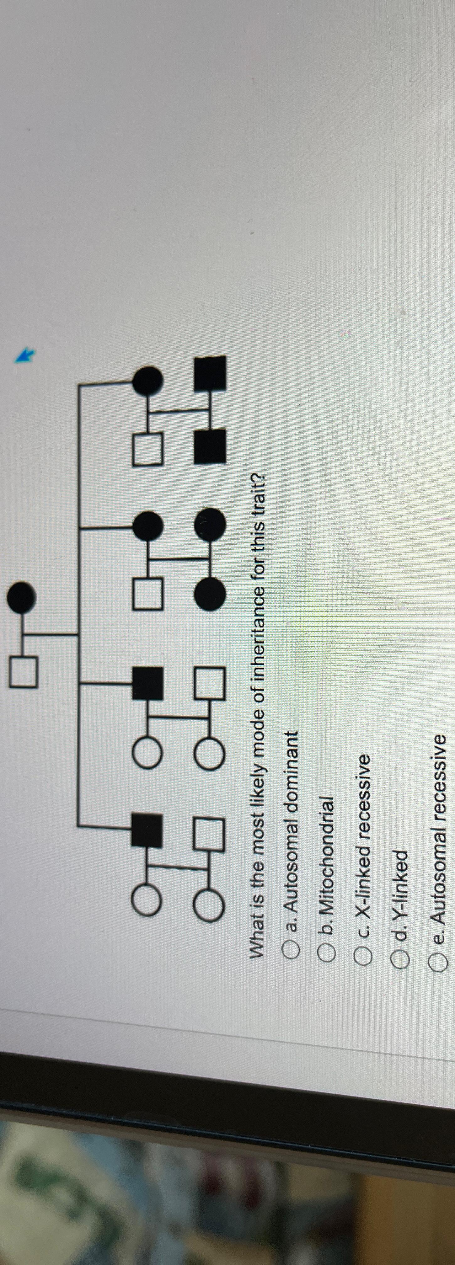 Solved What Is The Most Likely Mode Of Inheritance For This | Chegg.com