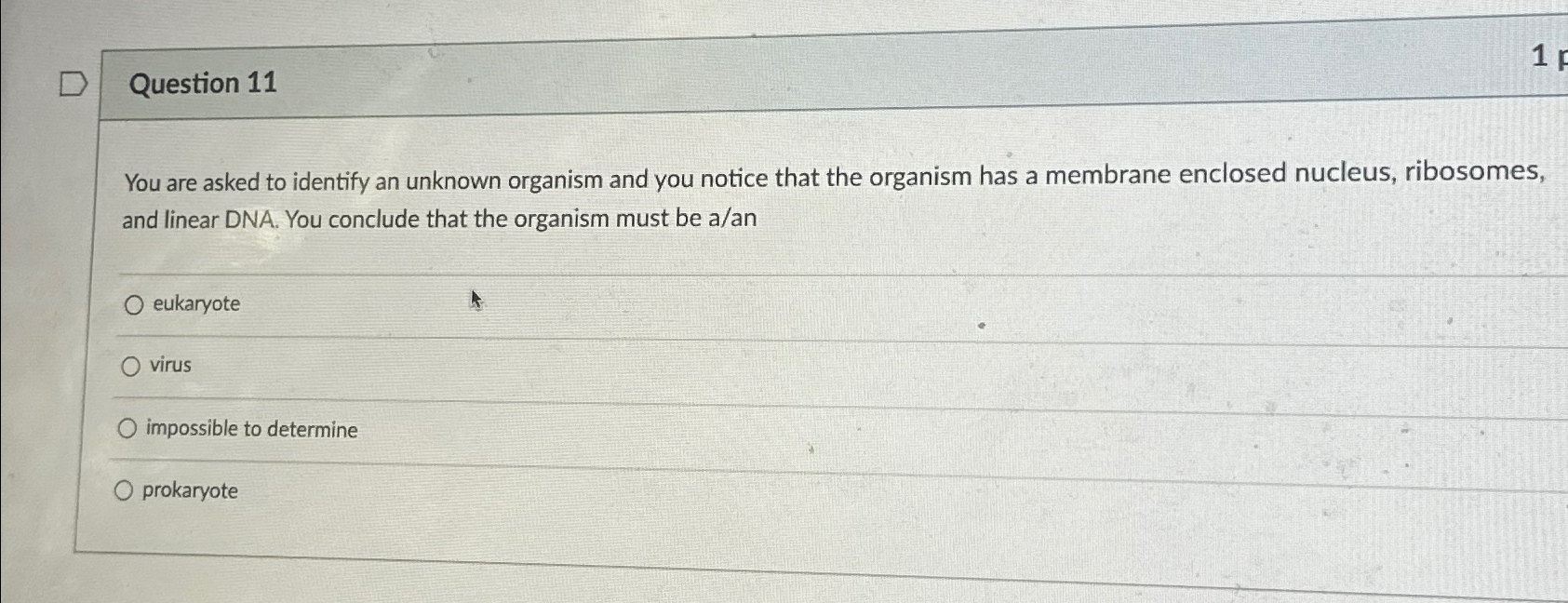 Solved Question 11You are asked to identify an unknown | Chegg.com