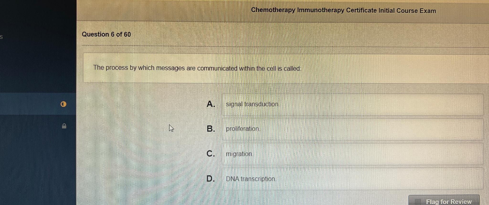 Solved Chemotherapy Immunotherapy Certificate Initial Course | Chegg.com