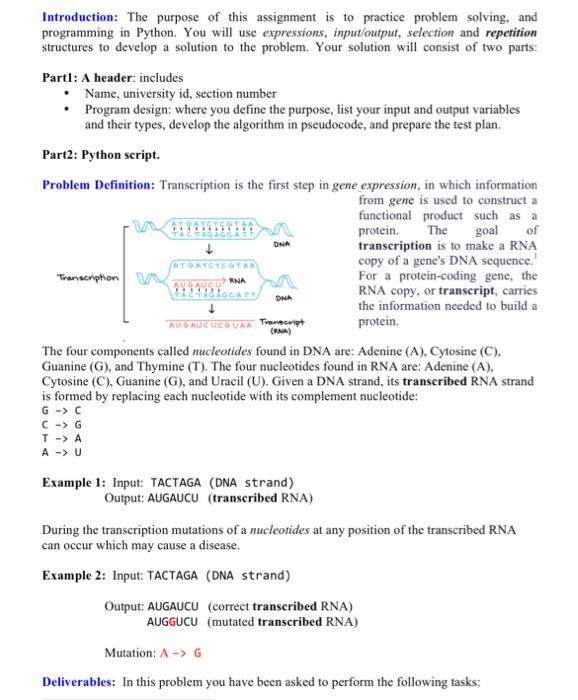 Solved Introduction: The purpose of this assignment is to | Chegg.com