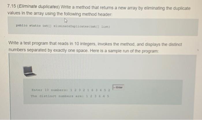 Solved Must be java and not have any java but in methods for | Chegg.com