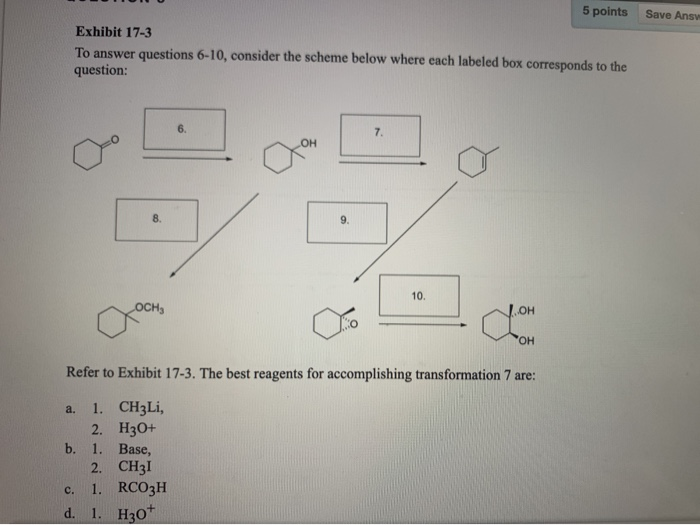 Solved QUESTION 4 5 points Save Answer Exhibit 17-3 To | Chegg.com