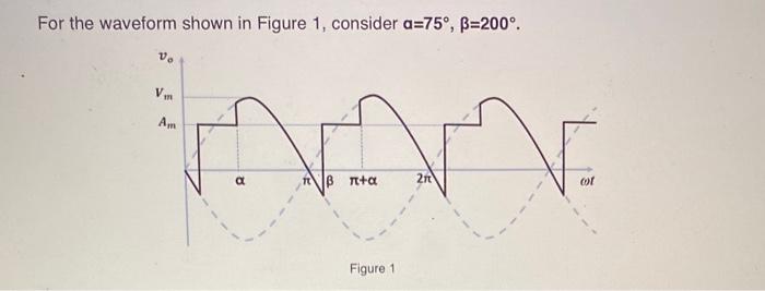 Solved For the waveform shown in Figure 1 , consider | Chegg.com
