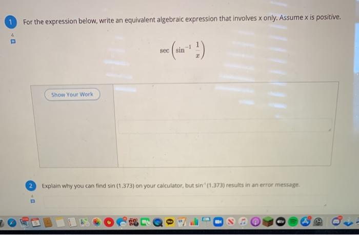 Solved For the expression below, write an equivalent | Chegg.com