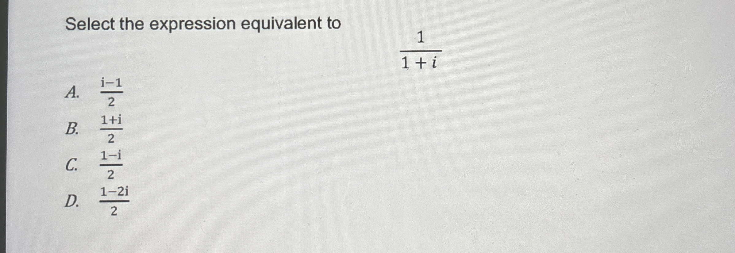 Solved Select the expression equivalent | Chegg.com