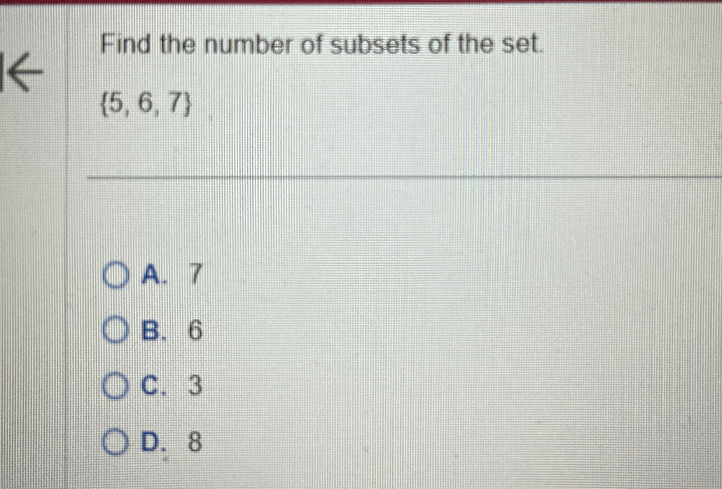 Solved Find the number of subsets of the | Chegg.com