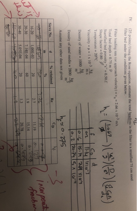 Solved Iv Il 25 Points Using The Rose Equation Estima Chegg Com