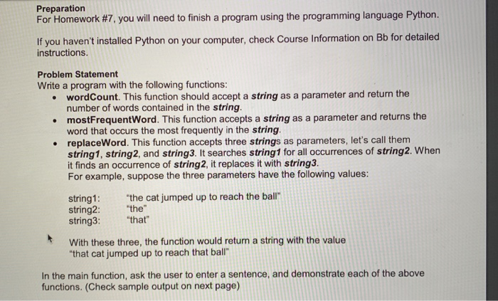 Solved Preparation For Homework #7, you will need to finish | Chegg.com