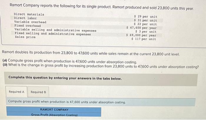 solved-ramort-company-reports-the-following-for-its-single-chegg