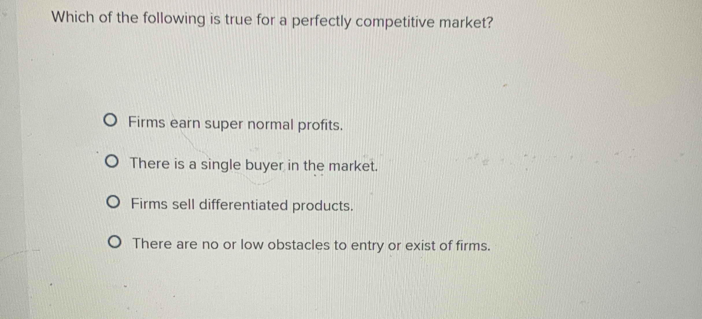 Solved Which of the following is true for a perfectly | Chegg.com