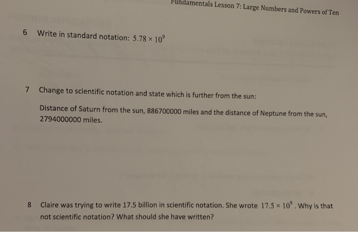 write 0.0001 as a power of 10