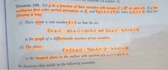 1 A Use Theorem 105 To Explain Why The Surface 3x Chegg Com