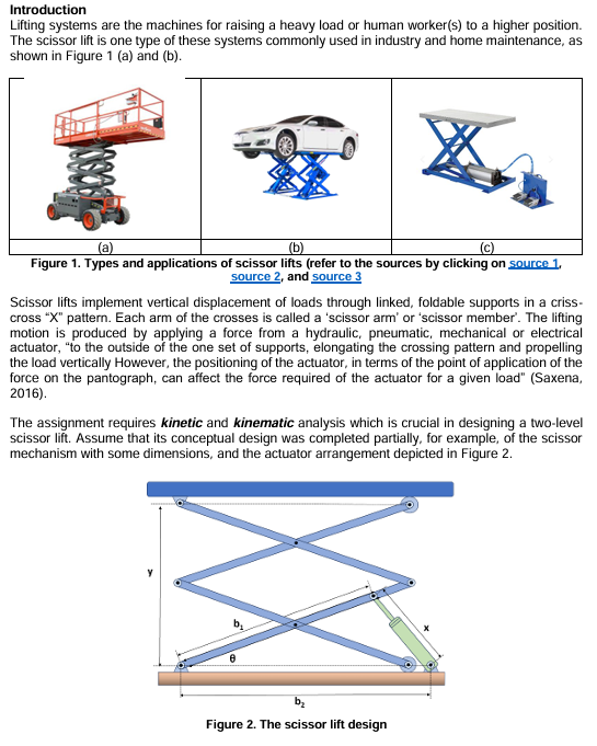 Lifting Ranges IntroductionLifting systems are the machines for | Chegg.com