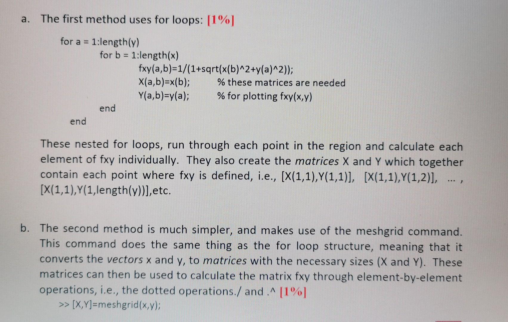 Solved 6. Create a 2D plot, which shows the variation of | Chegg.com