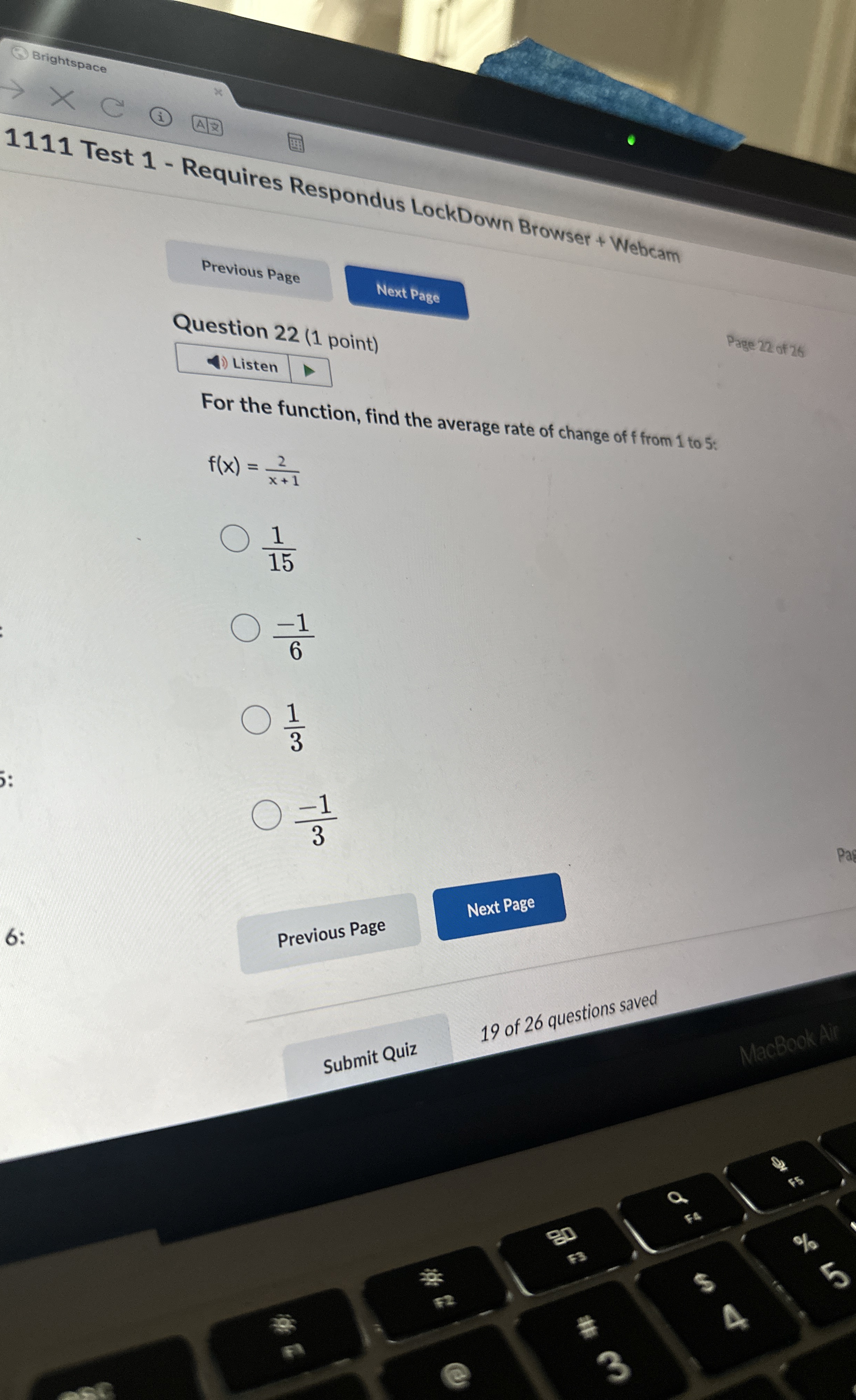Solved Question 22 (1 ﻿point)ListenFor the function, find | Chegg.com