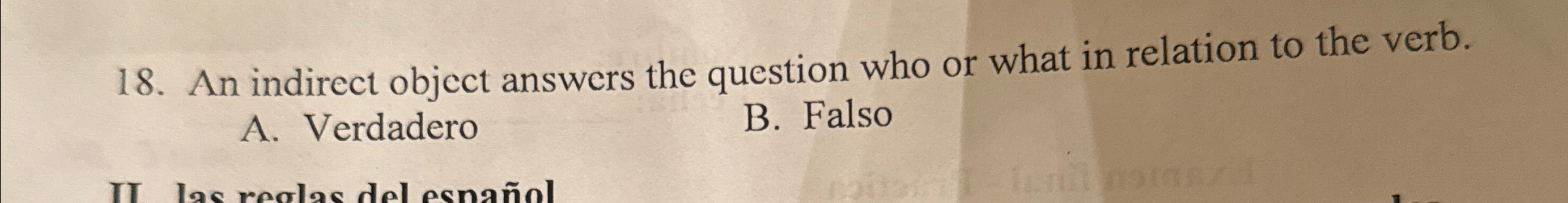 Solved An indirect object answers the question who or what | Chegg.com