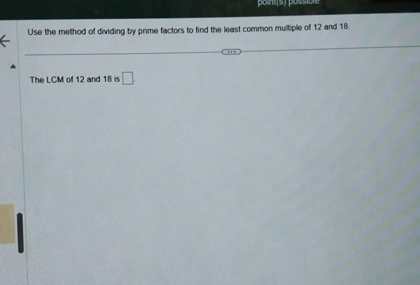 common factors of 12 and 18 by division method