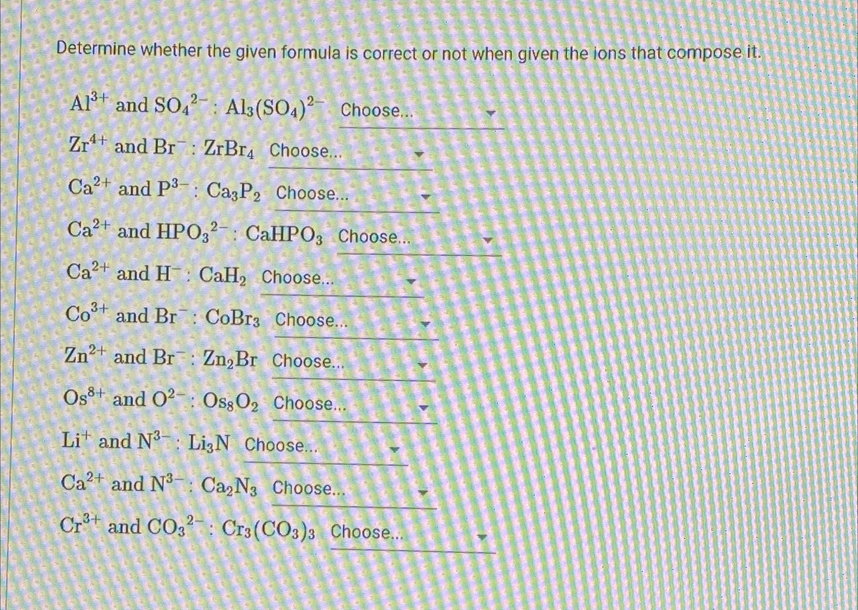 Solved Determine whether the given formula is correct or not | Chegg.com