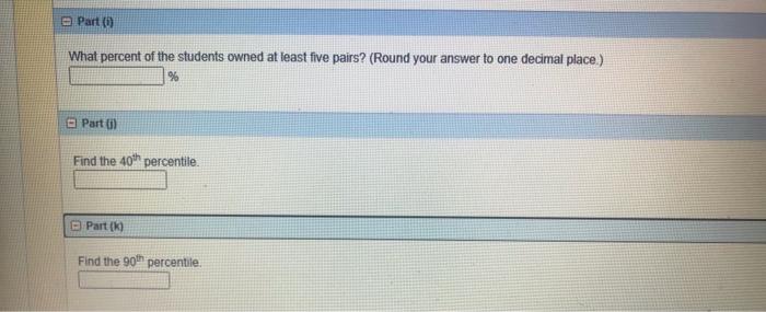 Solved Forty randomly selected students were asked the | Chegg.com