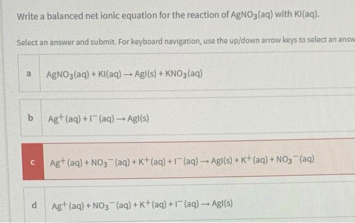 solved-write-a-balanced-net-ionic-equation-for-the-reaction-chegg