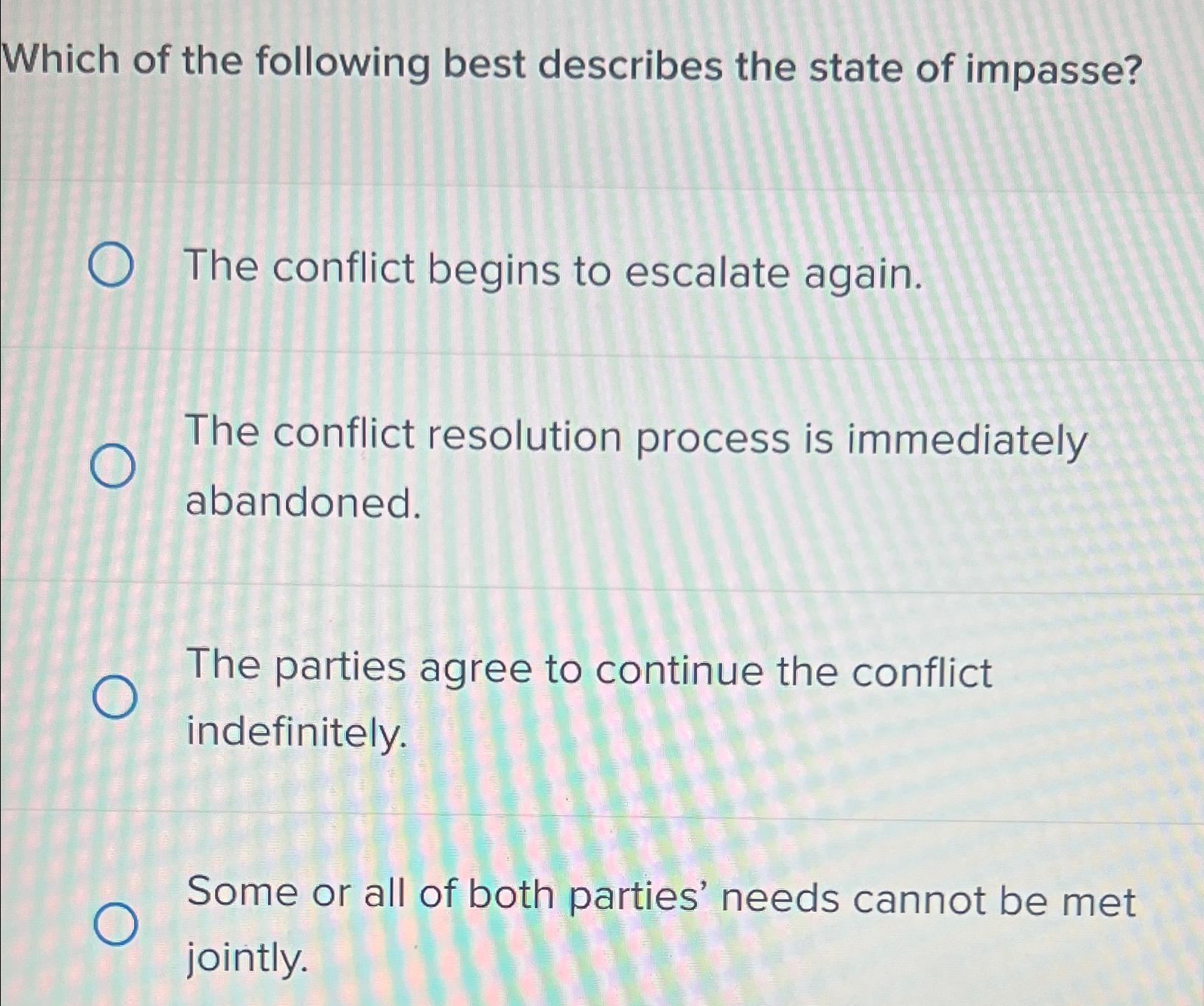 Solved Which of the following best describes the state of | Chegg.com